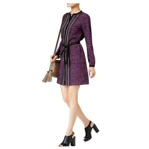 MICHAEL Michael Kors Purple Long Sleeve Dress